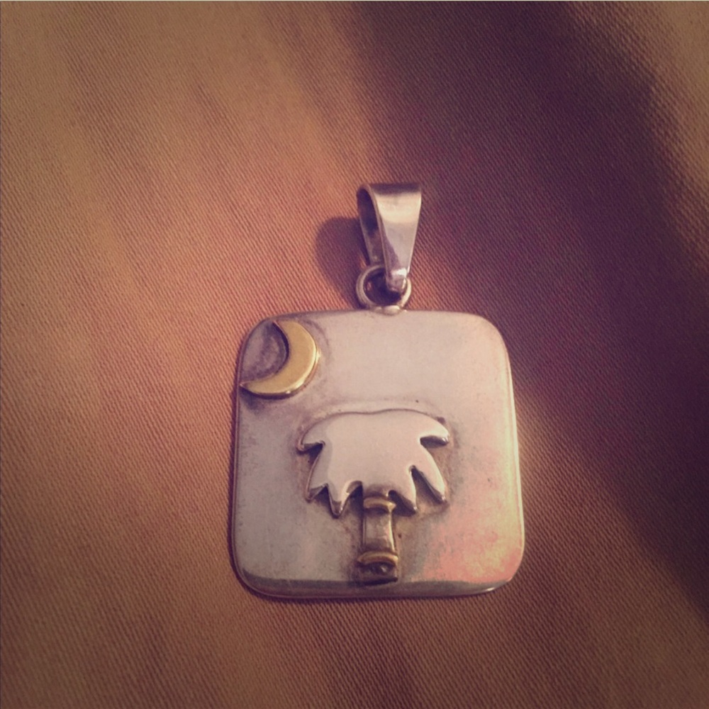 Beautiful Sterling Silver South Carolina pendant🌴